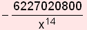 -6227020800/x^14