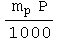 (m_pP)/1000