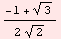 (-1 + 3^(1/2))/(2 2^(1/2))