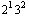 2^13^2