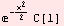 ^(-x^2/2) C[1]